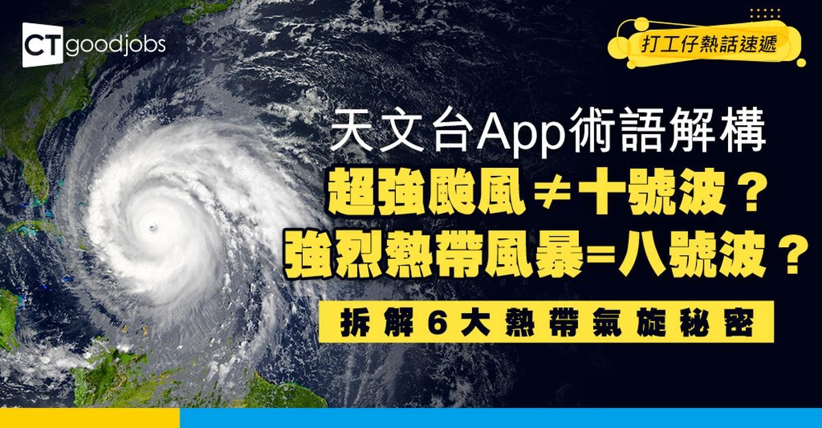 【打風級別】超強颱風唔等於十號風球！強烈熱帶風暴又可以等於八號風球？6大熱帶氣旋類別經常於天文台App出現！