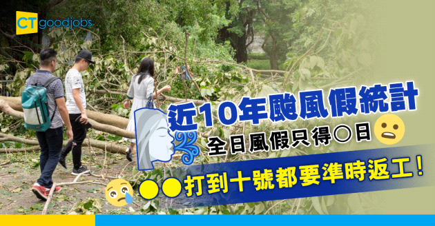 【颱風假期】最近10年只得〇個八號波有假放！邊個十號風球無假放？