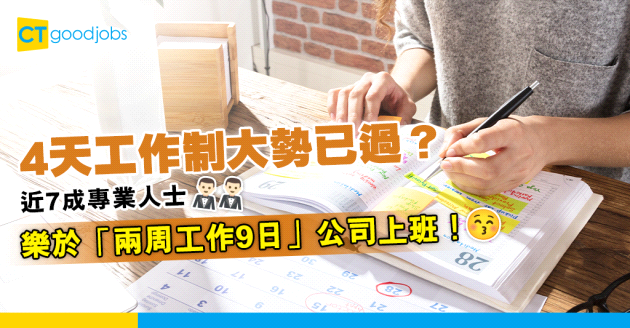 【員工福利】比4天工作制更受歡迎？近7成專業人士樂於在「兩周工作9日」公司上班！