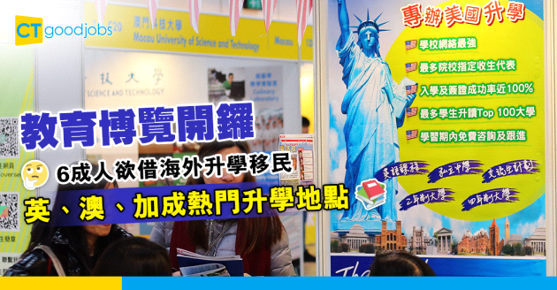 【海外升學】教育博覽開鑼 6成人欲借海外升學移民