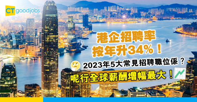 【招聘趨勢】香港企業招聘率按年升34%！5大常見招聘職位係？呢個行業全球薪酬增幅最大！