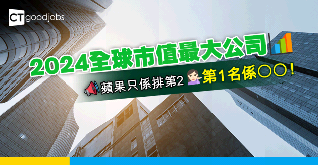 【2024市值最大公司】全球市值最大公司 亞馬遜排第6 蘋果排第2 第1名係OO！