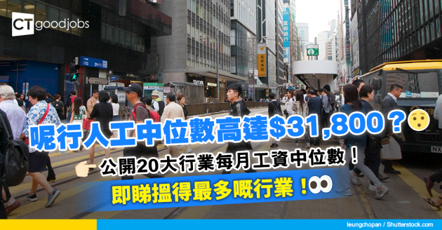 【收入中位數2025】想知市價幾錢人工？揭曉20大行業薪酬中位數！