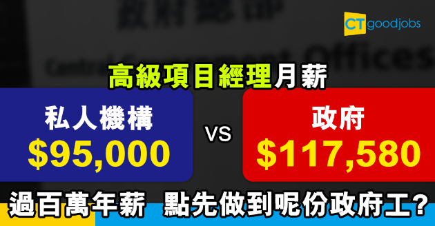 【政府工略】政府請高級項目經理 月薪高達$117580！咩人先做得？ 