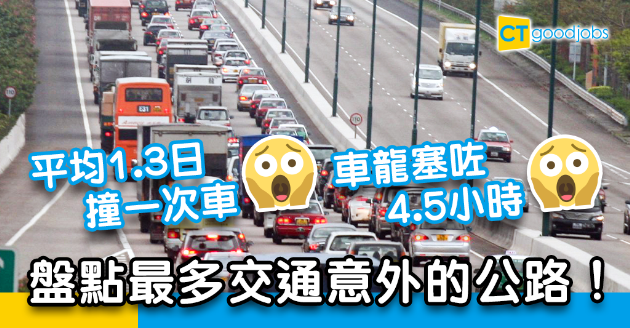 【返工血淚史】日日返工放工都塞車　盤點3條最多交通意外的公路！ 