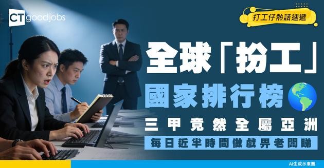 【職場調查】全球「扮工」國家Top 9大公開！三甲全屬亞洲 每日近半時間做戲俾老闆睇？