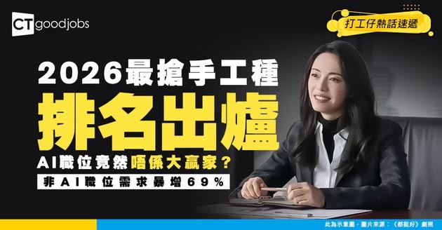 【職場趨勢】2026年增長最快職業排名出爐！AI 竟然唔係唯一王者？呢類「非 AI」職位需求暴增 69%！