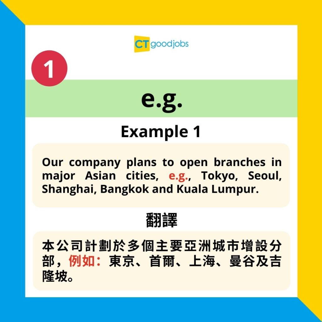 職場英語】報告引例常分不清e.g.、i.e.和aka？3個英文縮寫要咁用！