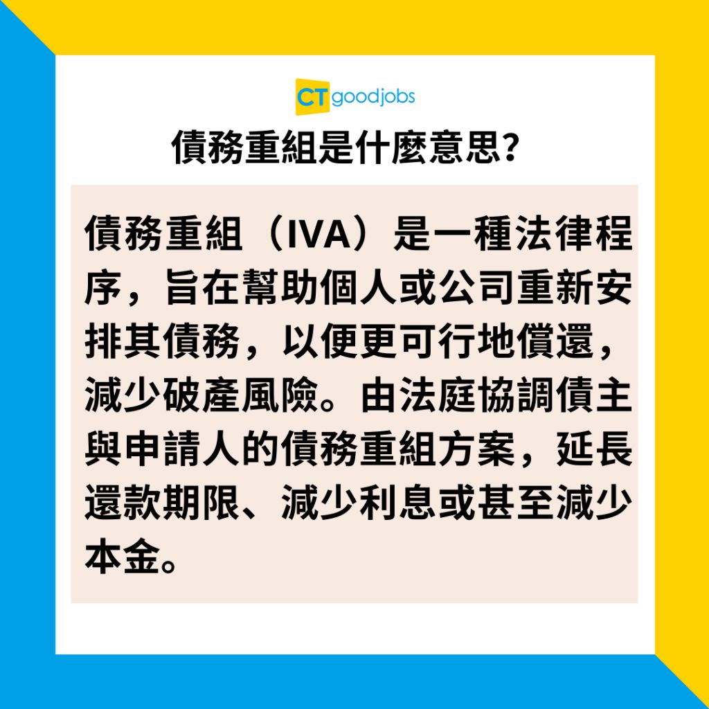 債務重組與債務舒緩/破產分別？對工作有壞處嗎？債務重組銀行收費程序