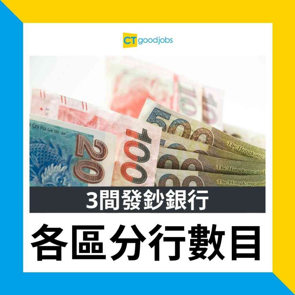 銀行統計】統計3間發鈔銀行各區分行數目觀塘區唔係九龍之最？