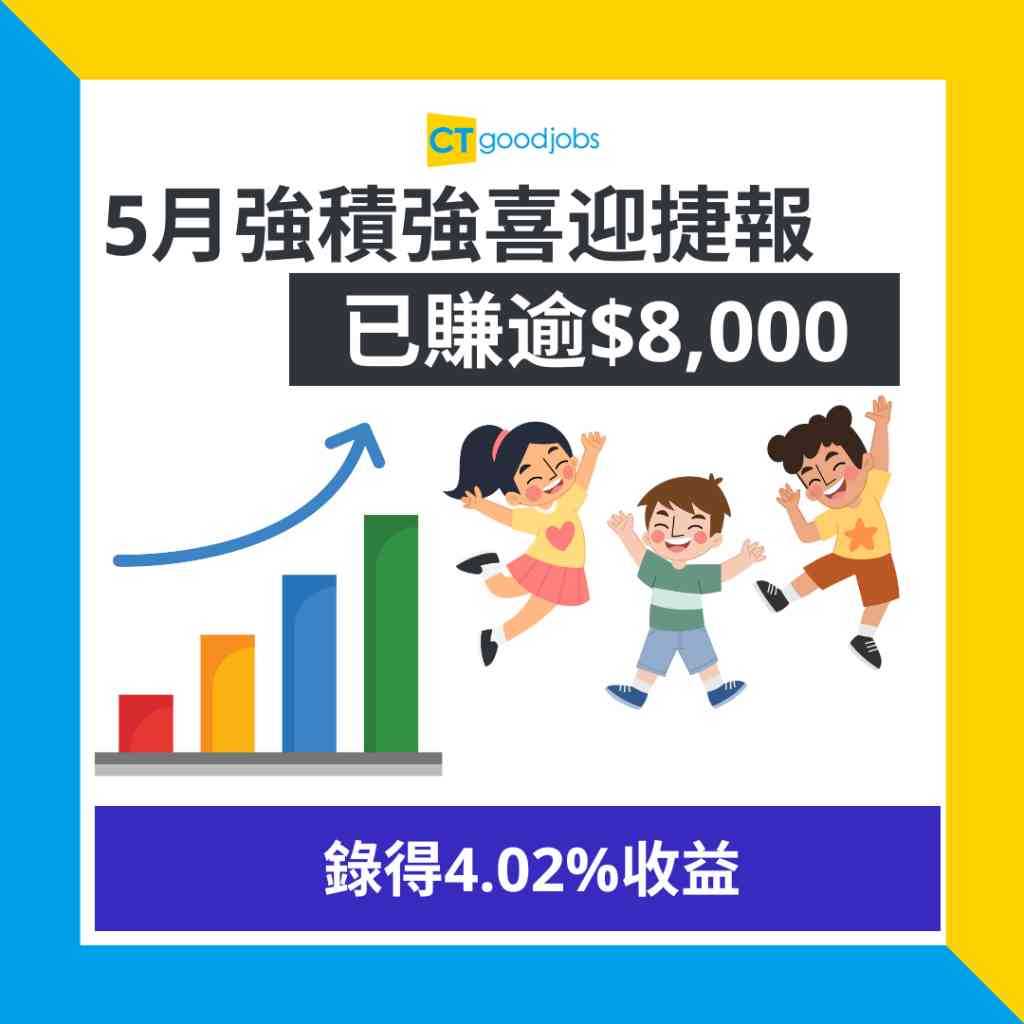 2024強積金】5月強積強喜迎捷報人均暫時已賺逾$8,000 港股今年更反彈00%！