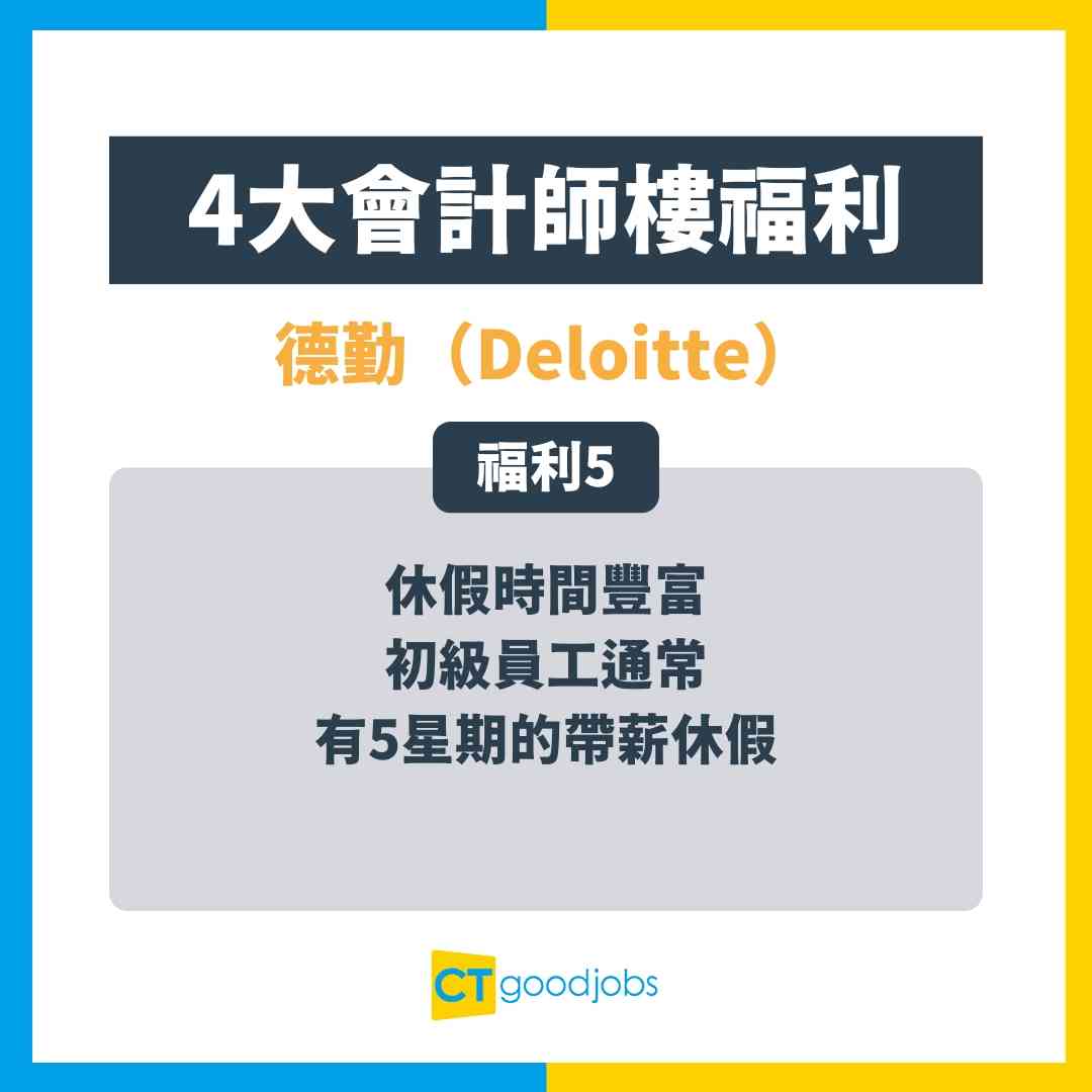 Big4排名│會計師人工】入Big4前必睇！比較Big4人工福利員工投票德勤工作文化最好