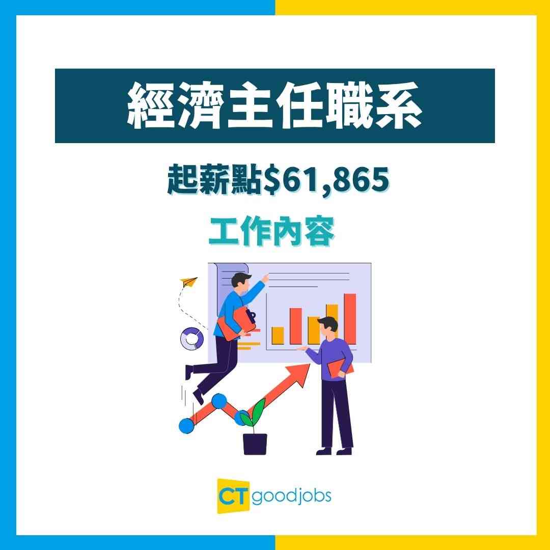 【經濟主任職系】起薪點$61,865！要有經濟學學位先做得？有咩成績求？即睇人工＋工作內容懶人包